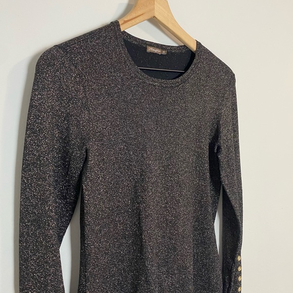 J. McLaughlin NWOT Jamey Metallic Shimmer Sweater - Picture 5 of 9
